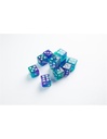 Gamegenic - Set de Dés Galaxy Series D6 Neptune - 12 dés de 16 mm