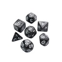Gamegenic - Galaxy Series Moon - Set de 7 dés JDR