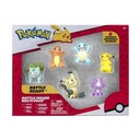 Pokémon - Bandai Battle Figure - Coffret 6 figurines Pikachu, Bulbizarre, Salamèche, Carapuce, Mimiqui et Toxizap