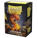 100 Dragon Shield Sleeves - Matte Dual Lightning — Pochettes Jaunes