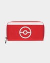 Pokémon - Portefeuille Trainer Tech Poké Ball rouge - Fermeture zippée