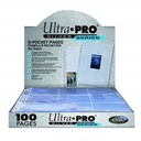 100 Ultra Pro SILVER Nine Pocket Pages - Feuilles de classeur 9 cases