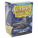 100 Dragon Shield Sleeves - Matte Blue — Pochettes Bleues