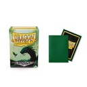 100 Dragon Shield Sleeves - Matte Emerald — Pochettes Émeraude