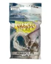 100 Dragon Shield Perfect Fit Sleeves - Clear - Transparent