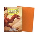 100 Dragon Shield Sleeves - Matte Amber — Pochettes Ambre