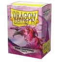 100 Dragon Shield Sleeves - Matte Pink Diamond — Pochettes Rose Diamant