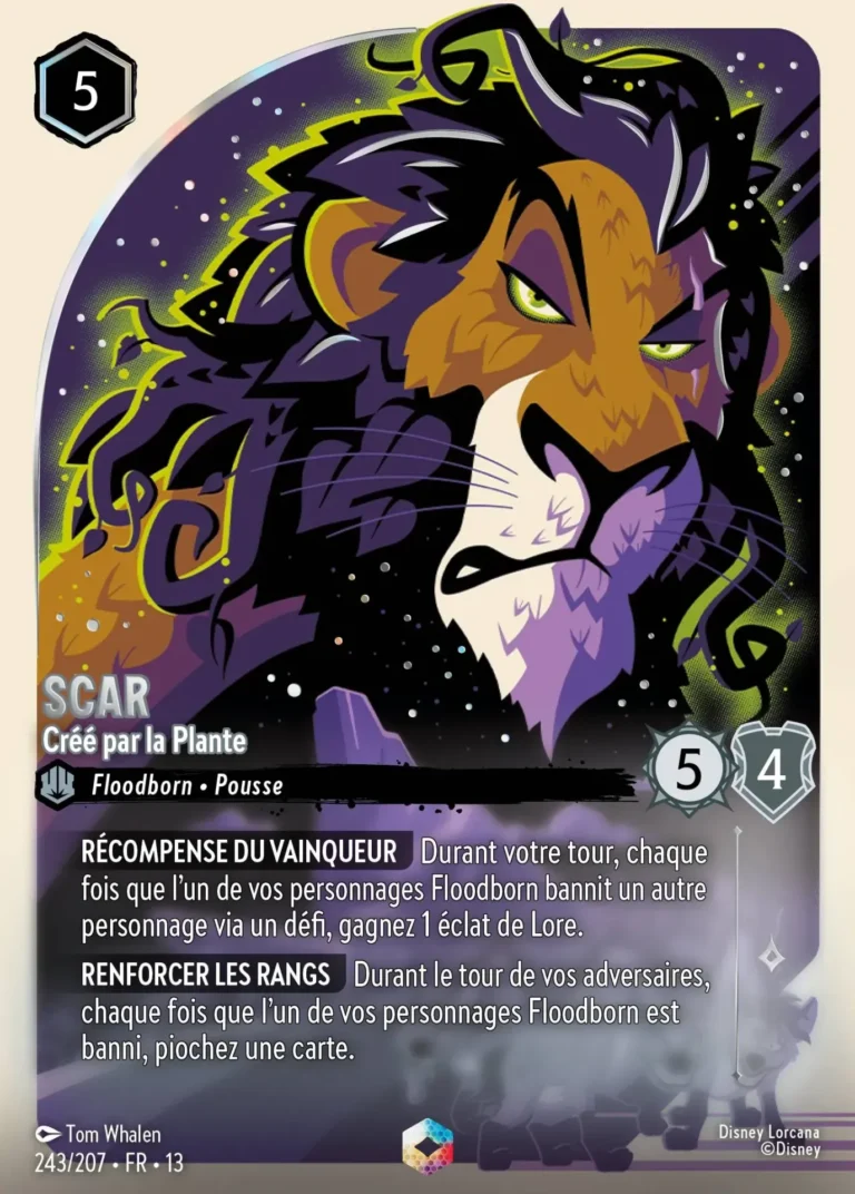 Lorcana S13 - Scar - Créé par la Plante (V.2) - 243/207 - Invasion Épineuse! - Enchantée