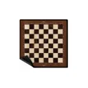 Tapis d’échecs en néoprène - Imitation bois - 50 × 50 cm