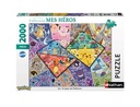 Nathan - Puzzle Les 16 types de Pokémon - 2 000 pièces