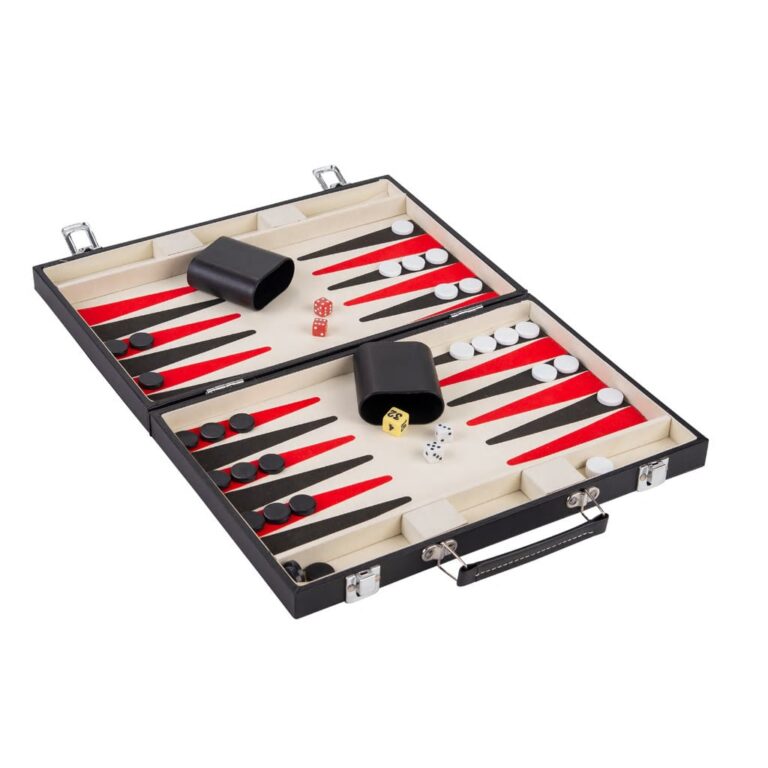 Basic Backgammon in Koffer Zwart