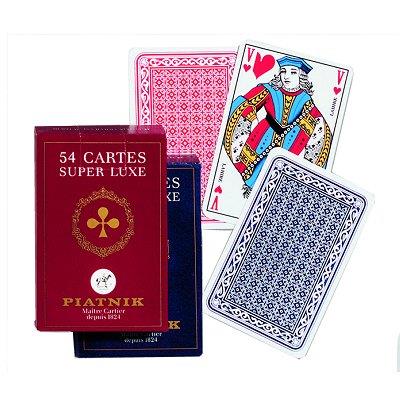 Piatnik - Jeu De 54 Cartes Rouge ou Bleu