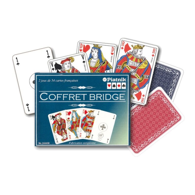 Coffret Bridge Français - 2 jeux de 54 cartes