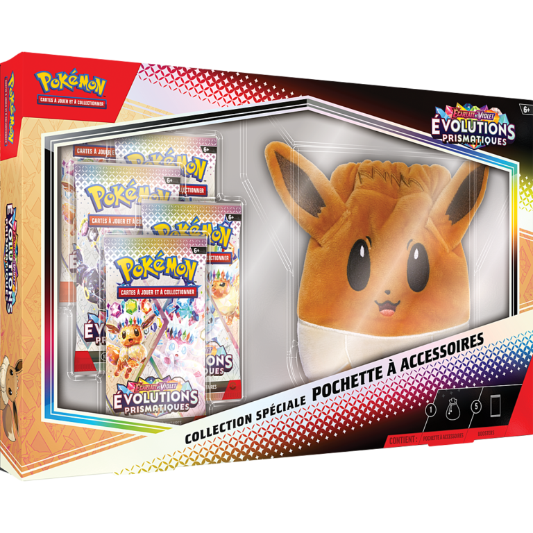 Pokémon - Évolutions Prismatiques EV8.5 - Collection Spéciale Pochette à Accessoires Évoli - FR