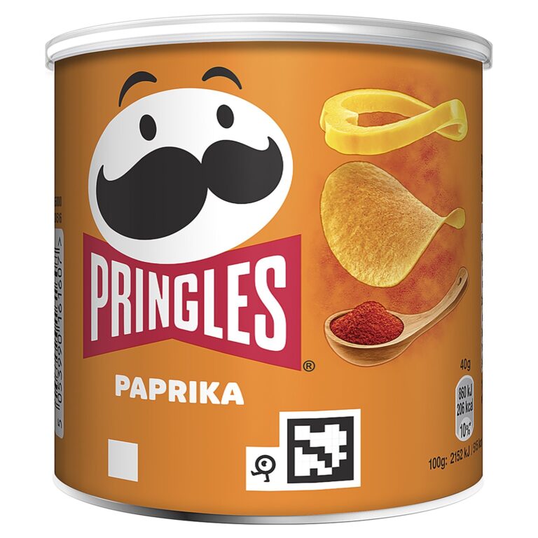 Pringles Paprika Crisps Can, 40g