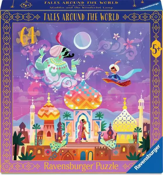 Puzzle 64 pièces - Contes du Monde - Aladin et la Lampe Merveilleuse