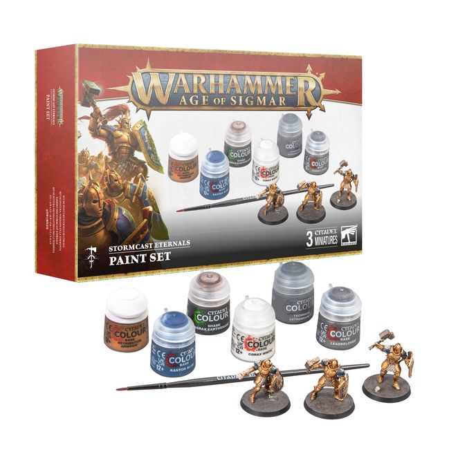 Warhammer Age of Sigmar - Stormcast Eternals - Coffret 3 figurines et peintures (60-10)