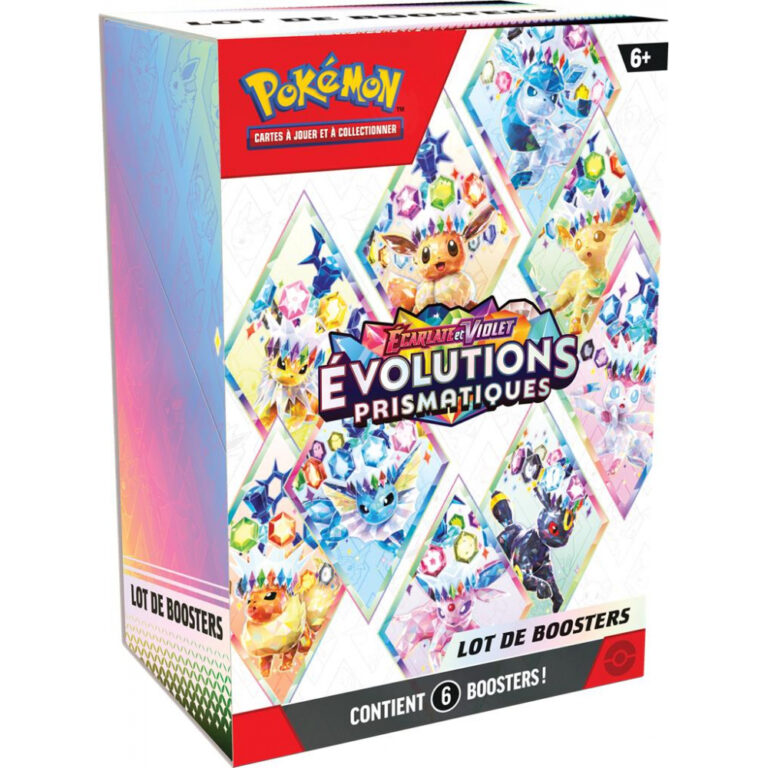 Pokémon - Paquet de Booster Évolutions Prismatiques EV8.5 - Bundle 6 boosters FR (EBAY)