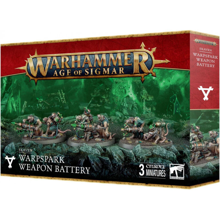 Figurine Games Workshop Warhammer AoS - Skaven Batterie D'Armes à Maletincelles (x3)
