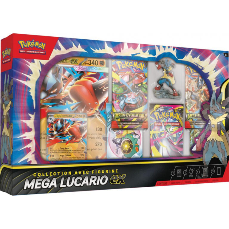 Pokémon - Mega Lucario ex Figure Collection - Coffret avec figurine FR