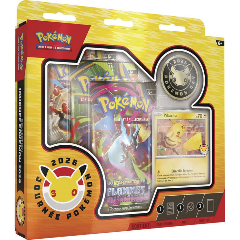 Collection Jour Pokémon 2026 - Coffret Pikachu 3 boosters - FR - Précommande