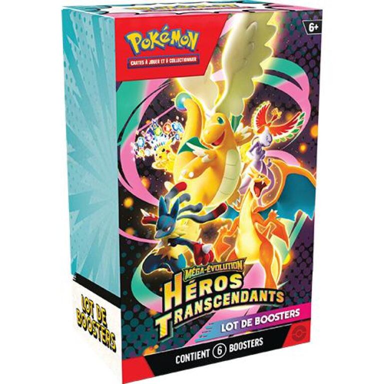 Pokémon - Paquet de Booster Héros Transcendants - Bundle 6 boosters - FR