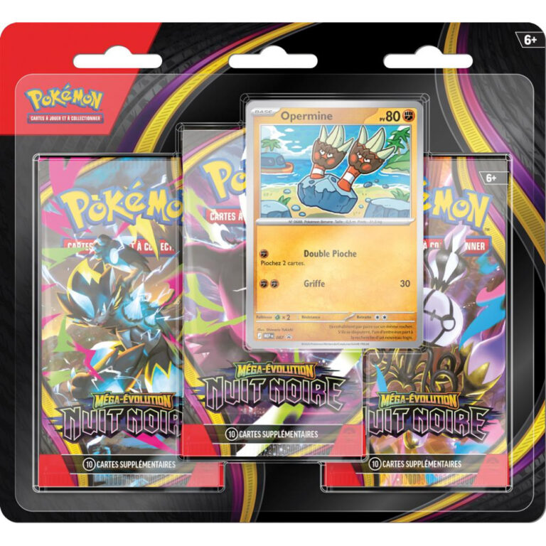 Pokémon - Blister 3-Pack de Nuit Noire: Opermine - ME05 - Tripack - FR
