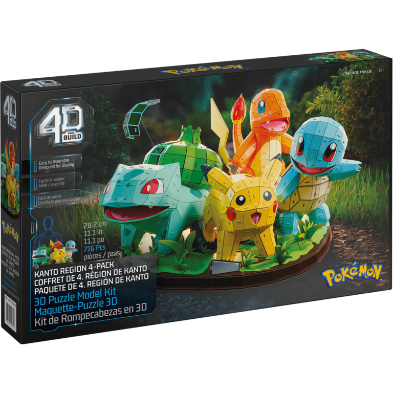 Puzzle 4D - Region de Kanto - Pokemon
