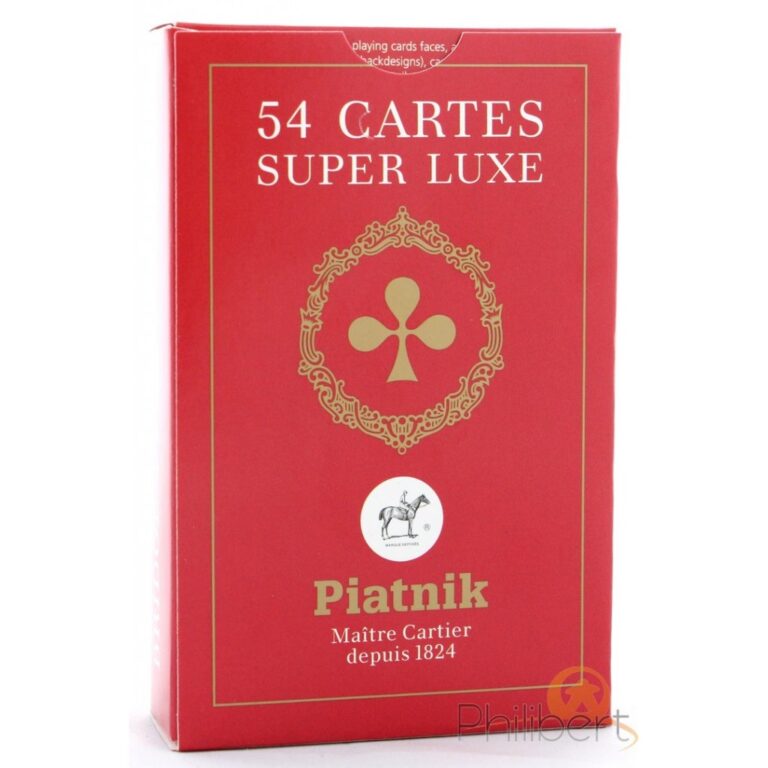 Piatnik - Jeu De 54 Cartes Rouge ou Bleu