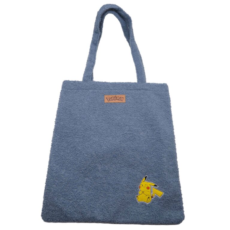 Pokémon - Sac cabas Pikachu Teddy - Bleu - 36 × 42 cm