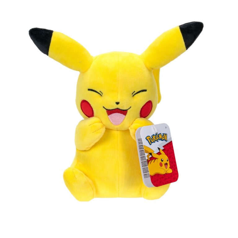 Pokémon - Peluche Pikachu souriant 20 cm - Jazwares