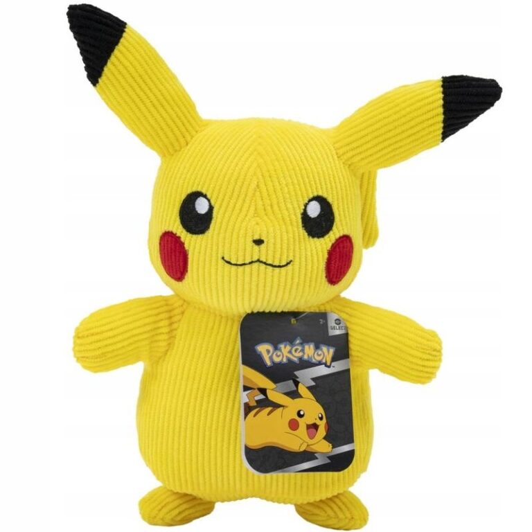 Pokémon - Peluche Pikachu Corduroy en velours côtelé - 20 cm
