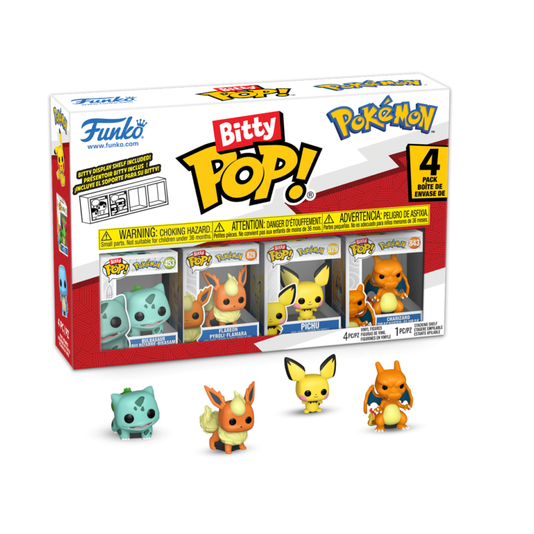Pokémon - Funko Bitty Pop Bulbizarre - Pack de 4 figurines