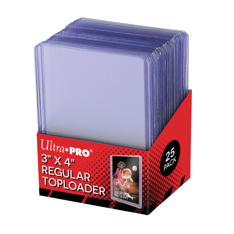 25 Ultra Pro Regular Toploaders - Protections rigides transparentes 3 x 4 pouces