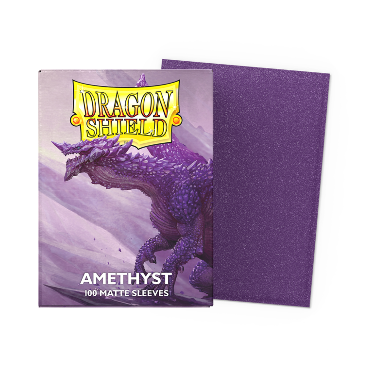 100 Dragon Shield Sleeves - Matte Amethyst — Pochettes Améthyste