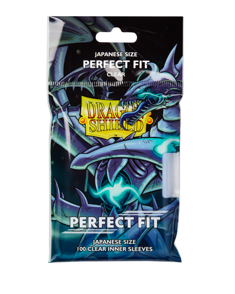 100 Small Dragon Shield Perfect Fit Sleeves - Clear - Format japonais