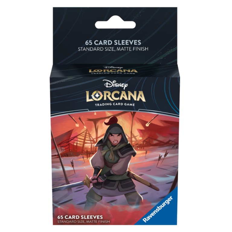 Lorcana S2 - L’Ascension des Floodborn: Protèges Cartes Mulan - Soldier in Training - 65 pochettes