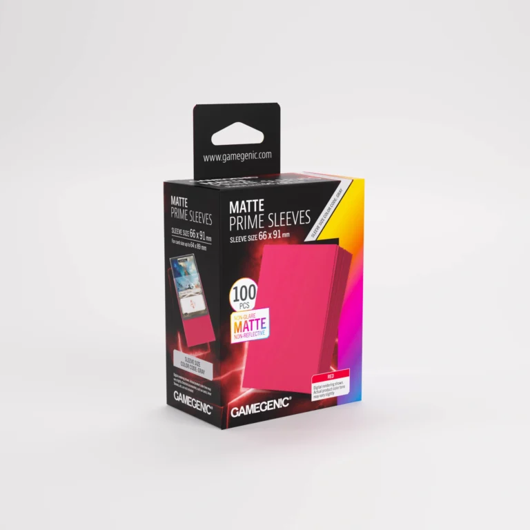 GameGenic Matte Prime Sleeves Red
