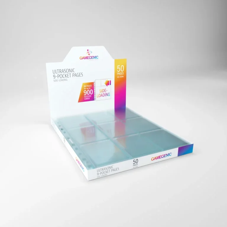 50 Gamegenic Ultrasonic 9-Pocket Side-Loading Pages - Feuilles transparentes