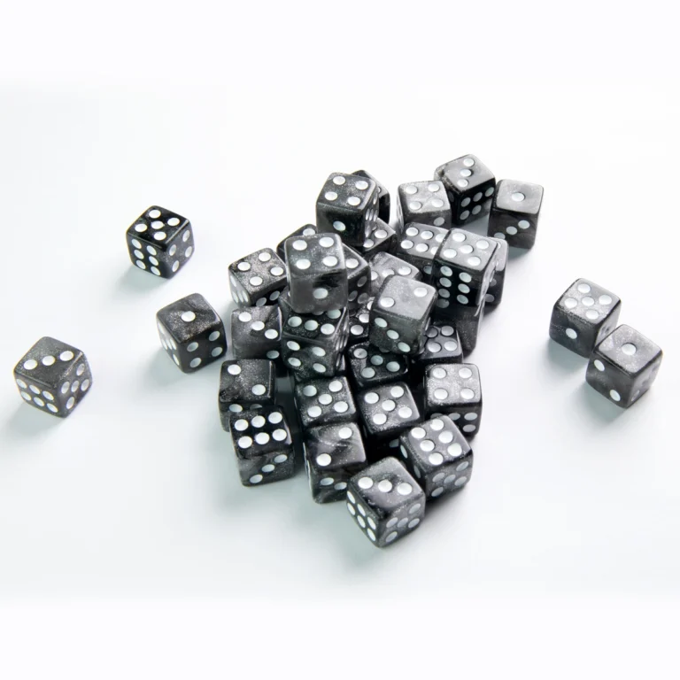 Set de Dés Gamegenic Galaxy Series D6 Moon - 36 dés - 12 mm