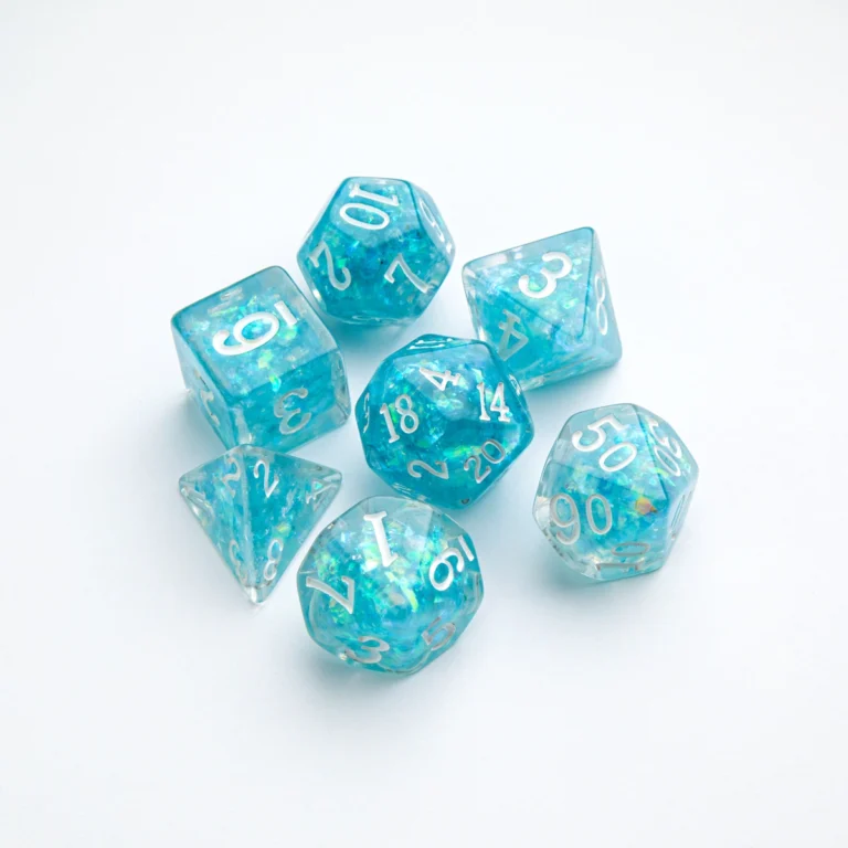 Gamegenic - Candy-like Blueberry - Set de 7 dés JDR - Bleu