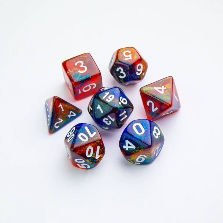 Gamegenic - Galaxy Series Mars - Set de 7 dés JDR