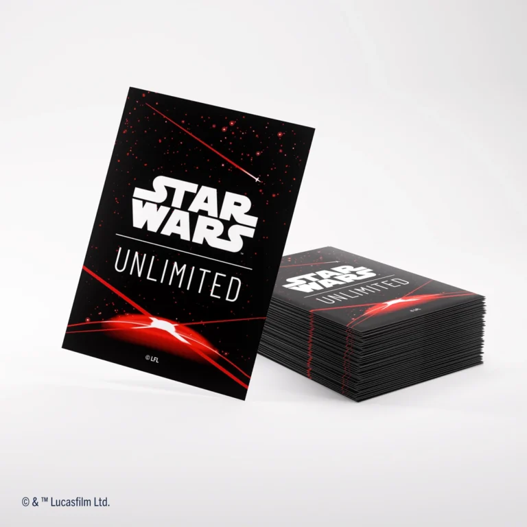 3x Gamegenic Star Wars Unlimited Art Sleeves Space Red TCG/CCG Gaming Accessory