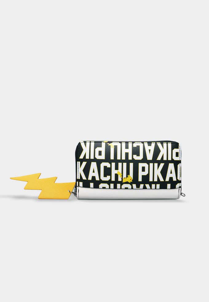 Pokémon - Portefeuille Pikachu Lightning noir et blanc - Tirette éclair