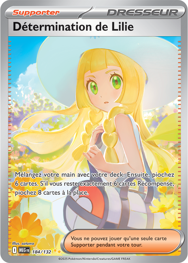 Pokémon - Détermination de Lilie (MEG 184) - Méga-Évolution - 184/132 - FR