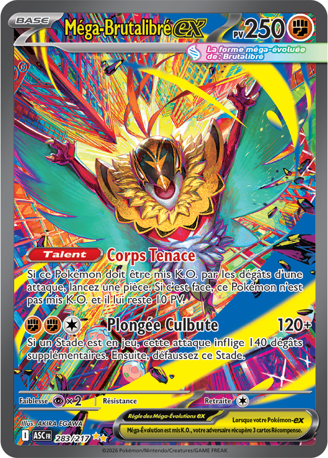 Pokémon - Mega Brutalibré ex (ASC 283) - Héros Transcendants - 283/217 - FR