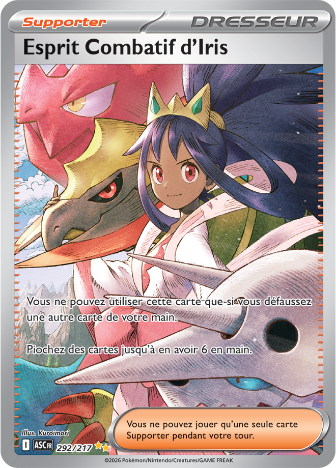Pokémon - Esprit Combatif d'Iris (ASC 292) - Héros Transcendants - 292/217 - FR