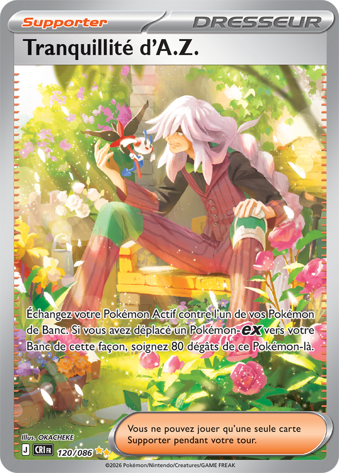 Pokémon - Tranquillité d'A.Z. (CRI 120) - Chaos Ascendant - 120/086 - FR