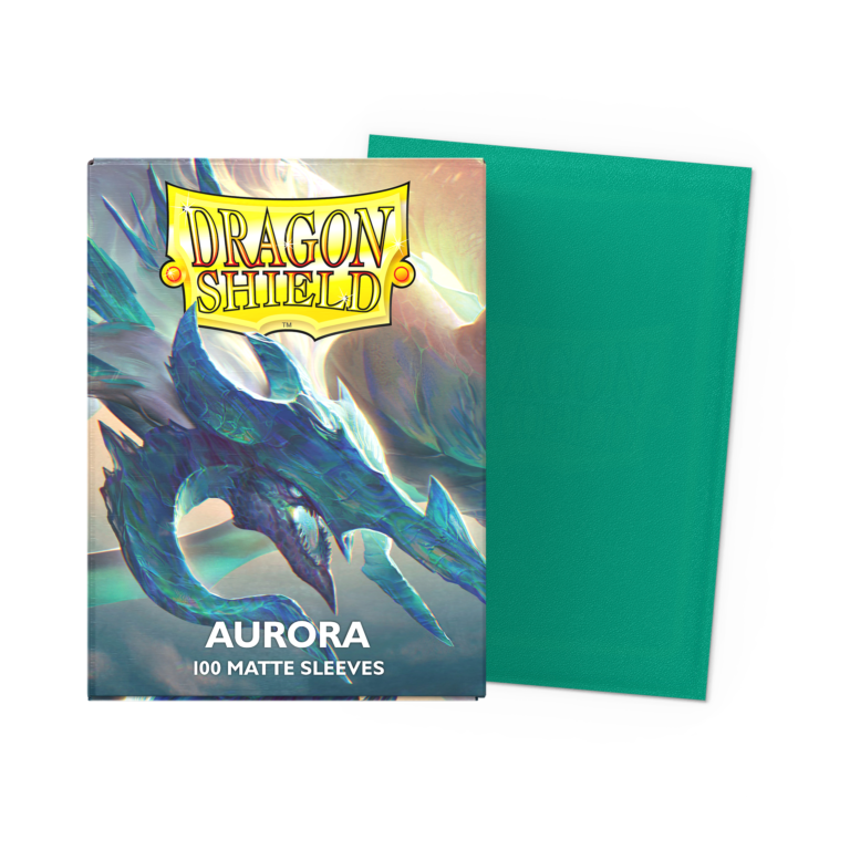100 Dragon Shield Sleeves - Matte Aurora - Turquoise