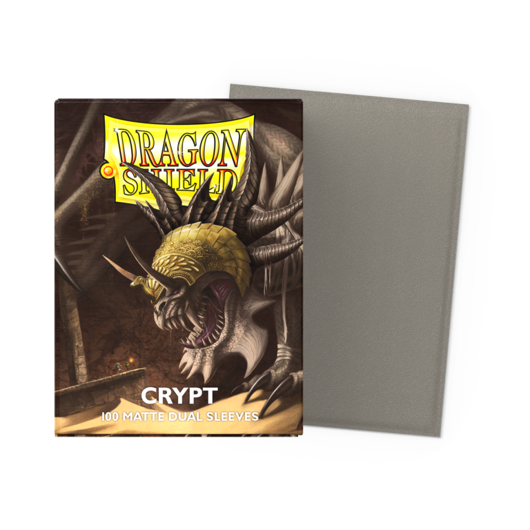 100 Dragon Shield Sleeves - Matte Dual Crypt — Pochettes Grises